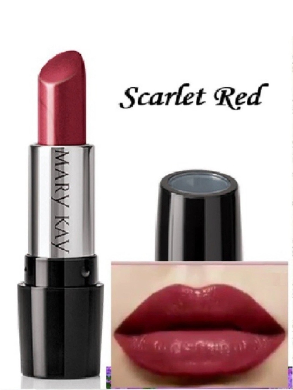 Mary Kay Scarlet Red Lipstick - Gel Semi Shine
